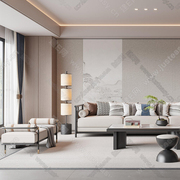 新中式实木沙发组合简约现代别墅客厅会客沙发组合全屋家具定制