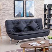 小户型多功能皮艺沙发床可折叠办公皮沙发三人位两用书房沙发1.9