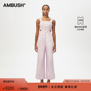 AMBUSH女士浅紫色紧身胸衣式连体阔腿长裤