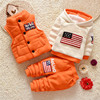 男童冬装套装1-3岁酷帅婴儿童装，加绒加厚卫衣，外套2宝宝冬季三件套
