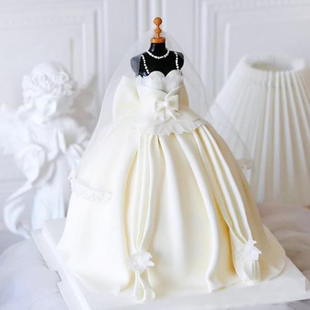 复古衣架结婚订婚蛋糕摆件网红婚纱人体模特衣架模型烘焙装饰插件