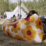 户外便携式睡袋懒人充气沙发野餐露营午休空气床垫情侣沙滩音乐节