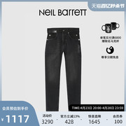NEIL BARRETT/尼奥贝奈特22秋冬男式炭灰色牛仔长裤