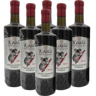 考拉一号二号干红葡萄酒澳洲进口重型瓶扫码价红酒 750ML整箱六瓶