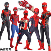 万圣节儿童服装男孩童，蜘蛛侠紧身衣服，spiderman钢铁蜘蛛侠套装cos