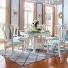 欧式大理石圆餐桌椅组合法式餐台实木圆桌雕花圆餐桌带转盘饭桌.