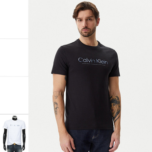 Calvin Klein/凯文克莱CK 男士时尚纯棉圆领短袖T恤 K10K114162
