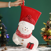 圣诞节袜子礼物袋大号老人袜子挂件装饰儿童袋糖果袋圣诞布置