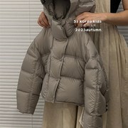 波拉bora韩国童装女童男童羽绒服2023洋派儿童冬装外套中大童