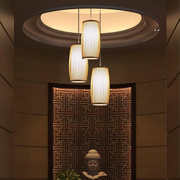 新中式床头吊灯 餐厅酒吧吧台吊线灯创意个性卧室单头日式竹灯