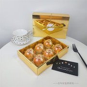 高档广式冰皮月饼包装盒 2020月饼盒子 创意雪媚娘蛋黄酥盒子