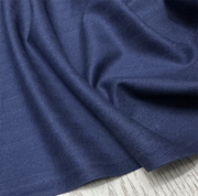 意大利进口藏青色羊绒人字精纺，真丝羊绒面料设计师，衬衫连衣裙布料