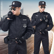 夏季保安服特勤男全套短袖黑色套装工作服形象岗物业小区门卫