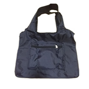 尼龙环保可折叠超市购物袋轻薄便携手提大容量防水带拉链买菜包女