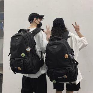 双肩包男士(包男士)背包，时尚潮流大学生旅行电脑书包，女高中初中学生大容量