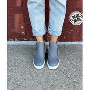 allblack女式灰色hi双拉链运动鞋-灰色，美国奥莱直发