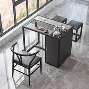 汉系台阳台小型茶桌椅组合现代简约家用夫茶台办公室自动上水茶具
