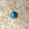 硅孔雀石凤凰石单珠蓝色半宝石，珠子多宝手链，手串散珠「46亿年」