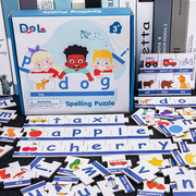 儿童早教益智玩具智力拼图学习英语拼单词配对启蒙教具卡片认知