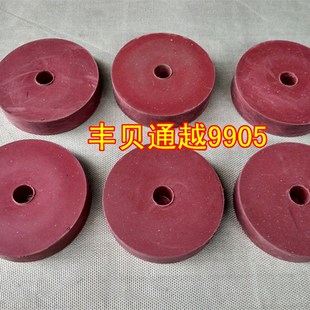 100*50橡胶防震垫红色圆胶垫防震橡胶垫防震减震橡胶垫圆形橡胶垫