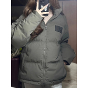 深灰色羽绒服女冬季棉袄加厚设计感小众oversize保暖面包服棉服潮