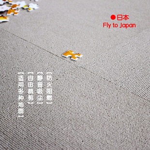 纯日志日本同步销售方块拼接地毯家用儿童房商用可洗防滑防火阻燃