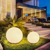 led发光球庭院花园装饰灯别墅防水柔光草坪太阳能圆球灯户外球形