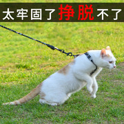 猫咪溜猫牵引绳猫绳防挣脱外出专用背带遛猫绳，工字型猫绳子牵引猫