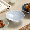 中式陶瓷高脚果盘复古茶点盘日式家用供果果盘围炉煮茶婚庆糕点盘