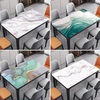桌布pvc北欧ins风大理石纹防水油耐热防烫餐桌垫长方形茶几垫桌垫
