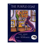 英文原版thepurplecoat紫色大衣，美国图书馆协会儿童，读物英文版进口英语原版书籍