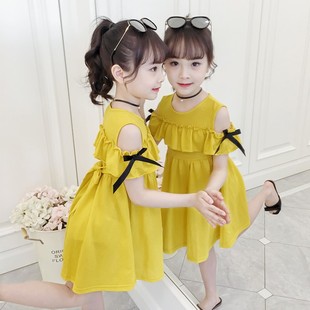 女童夏装连衣裙2024儿童超洋气纯棉公主裙小女孩韩版时髦裙子