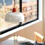 法式乡村田园吊灯复古日式北欧简约现代文艺餐厅吧台厨房灯具玻璃