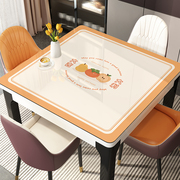 正方形餐桌垫防水防油免洗防烫方桌桌布，轻奢高级感茶几桌面垫子