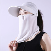 防晒帽女夏季遮脸面罩，面纱骑车电动车，户外太阳帽防紫外线遮阳帽子