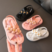 宝宝学步鞋夏儿童露趾防滑防水软底中小孩男女童婴幼儿1-2岁3凉鞋