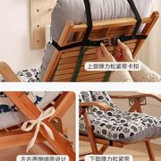 躺椅垫子摇椅通用户外椅子坐垫靠背一体靠垫懒人折叠椅垫凉椅睡椅