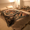 露营老虎头毛毯子(毛毯子)床，上用沙发毯盖毯办公室，午睡毯飞机毯针织休闲潮
