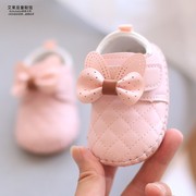 新生婴儿鞋子女宝宝鞋6个月步前鞋春秋季公主鞋，软底鞋室内学步鞋