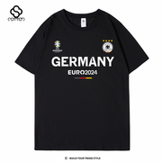 2024欧洲杯德国队短袖T恤队服穆勒哈弗茨足球球迷服男女衣服半袖