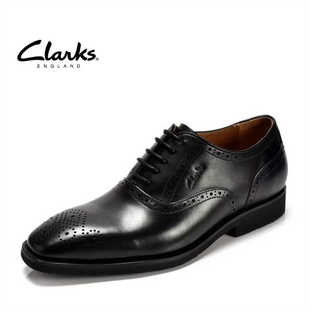 Clarks其乐男鞋复古布洛克雕花系带商务正装皮鞋牛皮青年皮鞋