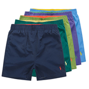 夏季polo休闲直筒沙滩短裤，男装纯色大码三分晨运运动宽松速干度假
