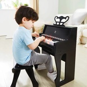 Hape儿童钢琴木质玩具多功能弹奏灯光教学家用电子琴初学宝宝礼物