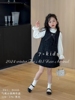 套装!小香风品牌，韩版女童装儿童背心裙公主，裙蕾丝打底衫