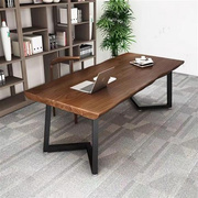 睿潇实木办公桌大板长桌，简约会议桌家用简易实木，书桌写字桌桌