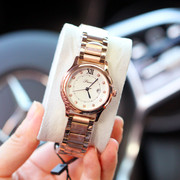 时装表时尚女士手表指针式，带日历镶钻石英，防水腕表潮品百搭款