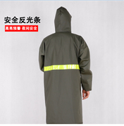 军绿色连体雨衣长款加长单人，男女防暴雨，全身加厚骑行外卖干活雨衣