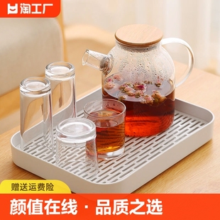 水杯子架放茶杯神器置物架收纳沥水托盘桌面咖啡杯架日式风格家用
