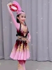 儿童花一样的姑娘舞蹈服装女童新疆舞演出服幼儿维吾尔族表演服