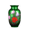 陶瓷工艺品花瓶水晶釉，绿色冬瓜花瓶，中式家居时尚装饰摆件摆设